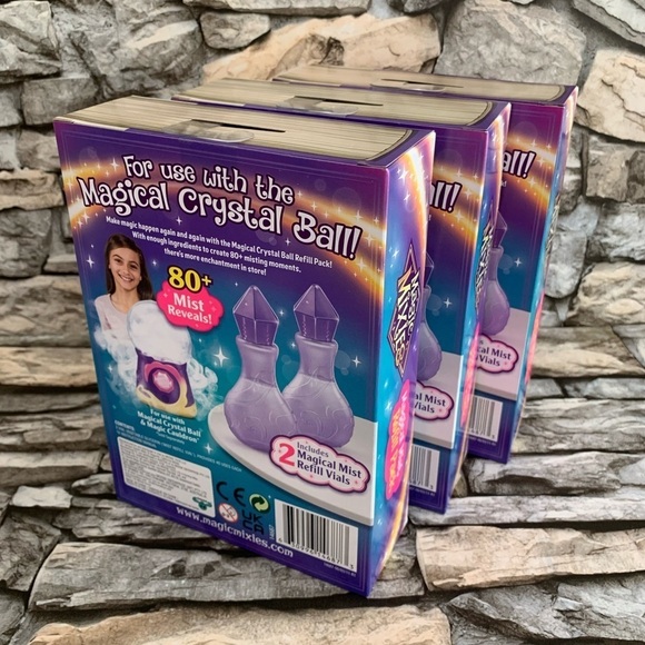 Lot of 3 Magic Mixies Magical Mist Refill Pack Crystal Ball Spells Cauldron Vial - Picture 2 of 2